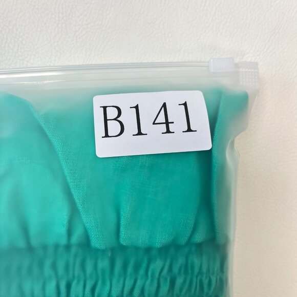 NWOT Boden Linen Aquamarine Green Ruffles Midi Dress Size 14 Long - Picture 13 of 14